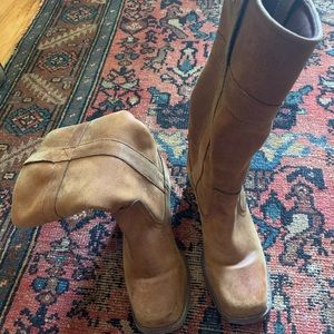 Square Toe Suede Riding Boots- Campus boot dupe!!